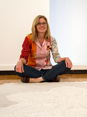 Jennifer Terpstra in studio.
