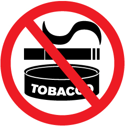 Tobacco free artwork. 