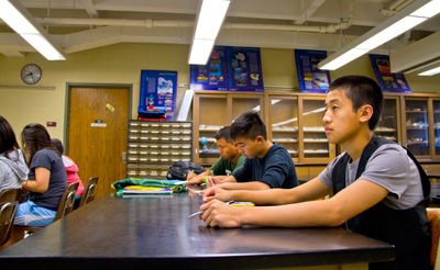 UB_Class4812w Upward Bound students in classes.