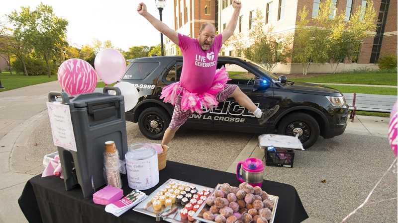 UWL Police Officer Dave Pehl will have doughnuts and coffee available for a donation from 8-10 a.m. Friday, Oct. 25, at Hoeschler Tower. 
Read more →
