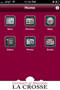 screen shot of app