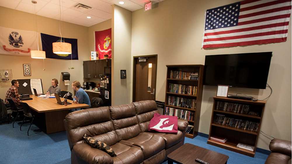The new full-service Veterans Lounge in the university’s new Student Union highlights the many services the campus offers to veterans.
Read more →