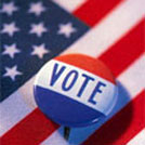 voteRGB Red, white and blue vote.
