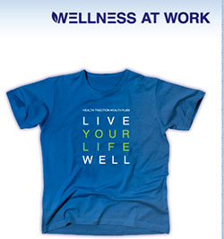 Wellness logo and Tshirt.