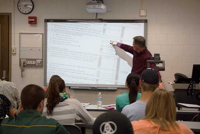 Will Maas, UWL Accountancy Department chair, teaching a class. Accountancy students have consistently had one of the highest pass rates in the nation on the Certified Public Accountant exam. 
Read more →
