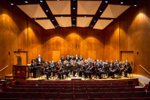 Image of a group sitting in seats of the Annette Recital Hall. 