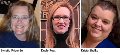 Headshots of the three winners. 