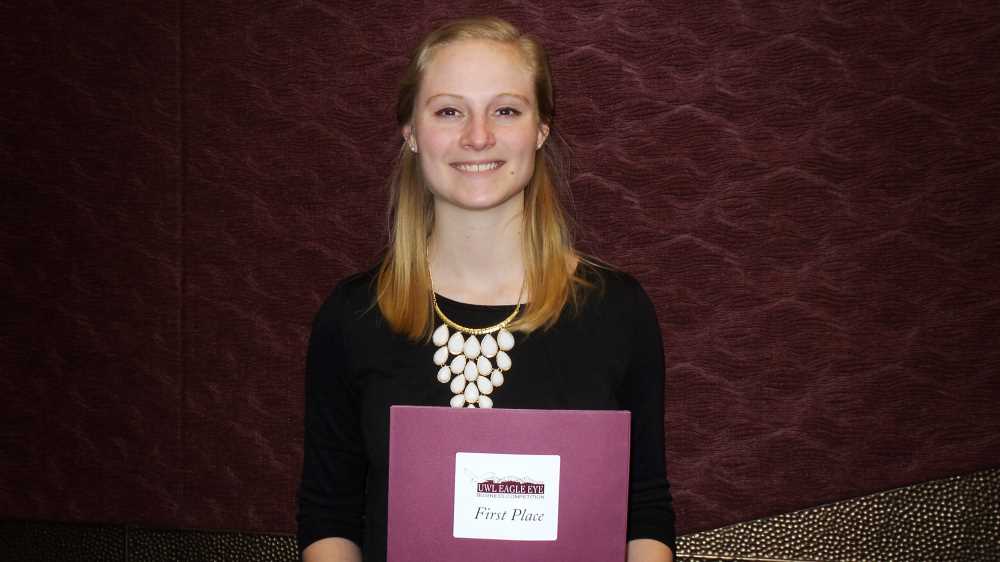 UWL student Zahnah Peggs received first place and the “People’s Choice” award with her proposal of a wearable running belt that would alert authorities if the runner felt threatened. 
Read more →
