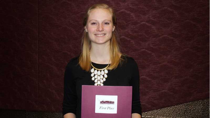 UWL student Zahnah Peggs received first place and the “People’s Choice” award with her proposal of a wearable running belt that would alert authorities if the runner felt threatened. 
Read more →
