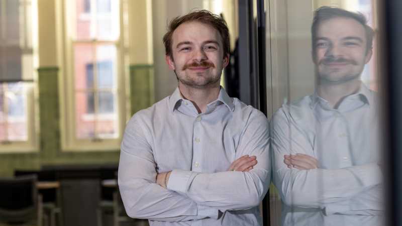 For senior Jacob Martens, receiving a Silver Eagles Scholarship relieved some of the financial burden of college, allowing him to focus on his studies and his automotive events business.