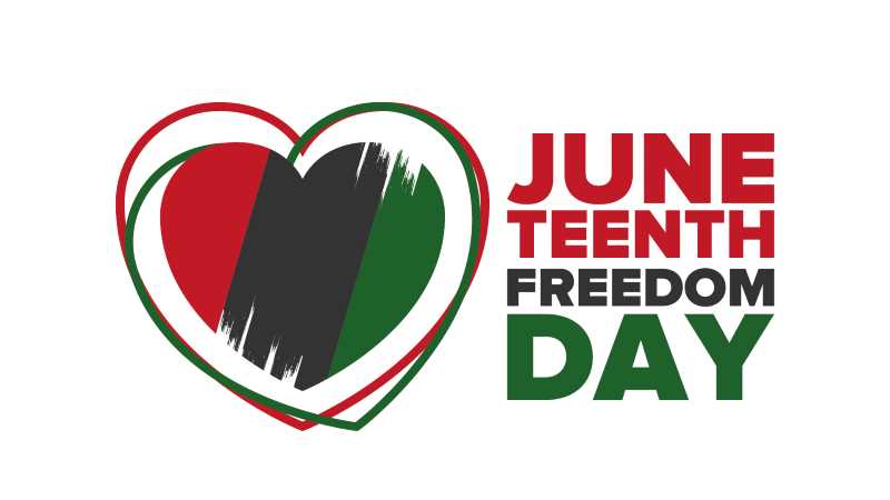 Juneteenth Freedom Day with heart image