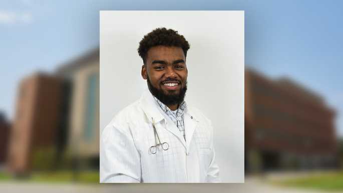 Khadel King, ‘19, is helping lead COVID-19 testing efforts at Hennepin Healthcare in the Twin Cities. King credits UWL’s Clinical Laboratory Science program for helping spark his career in medicine.