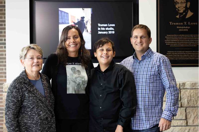Friends and family of the late Truman Lowe gathered on campus Oct. 3, as the university dedicated the Center for the Arts in his honor. While Lowe often avoided the limelight, those who knew him say he would have considered the dedication a significant milestone for Native America.