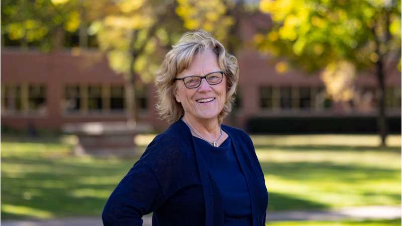 Linda Kastantin, ’91, is one of many Wisconsin residents 60 or older taking advantage of a state program that allows them to audit college classes for free. Kastantin is auditing a constitutional law course at UWL — something she has always wanted to do.