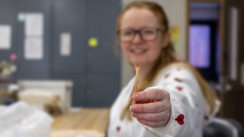 Replica tattooing tools were crafted from turkey bones with pigments made from charcoal and red ochre — materials consistent with findings from an ancient archaeological site.