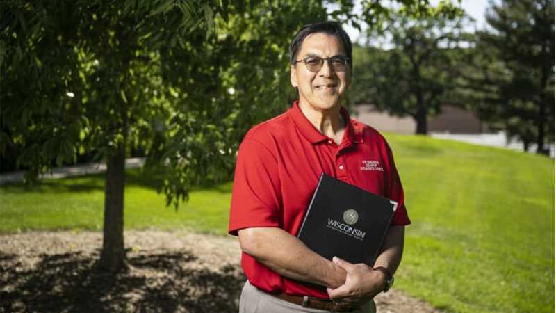 UW-La Crosse alum Mick Miyamoto, whose 37-year career in education included two decades as an assistant dean of students at UWL, announced his retirement this summer. PHOTO CREDIT: Bryce Richter/UW–Madison