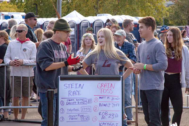 The Lederhosen Games during Oktoberfest in La Crosse is one of the Community Engaged Learning (CEL) program’s most recent partnerships. 