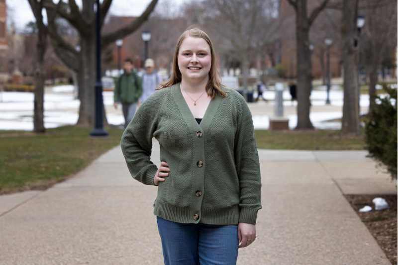 Sidney Paulson will be representing UWL at the National Conference on Undergraduate Research April 8-10. Her research is on working students and their struggles balancing classes and work responsibilities. A double major in archaeology and anthropology, Paulson plans to attend the University of Aberdeen in Scotland with the goal of earning a master’s degree and doctoral degree in archaeology. 