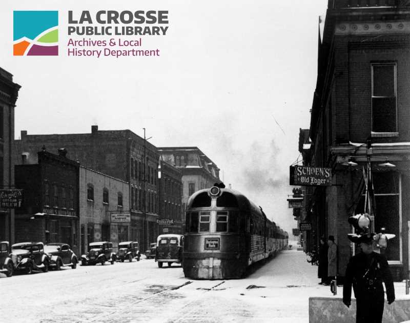 Historic shot of downtown La Crosse. Photo courtesy of La Crosse Public Library.