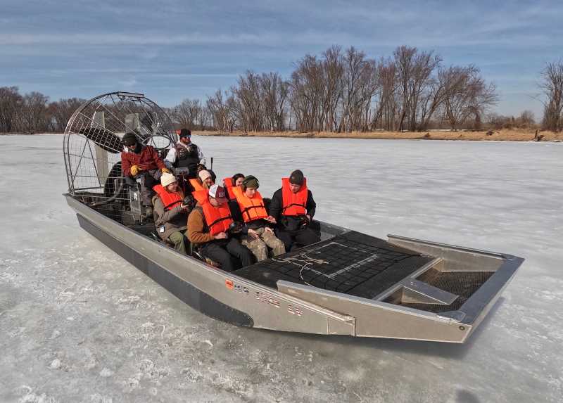 UWL students in Professor Laurie Harmon’s Environmental Interpretation course collaborate with local wildlife experts to develop digital interpretive signs highlighting Hintgen Island’s environment, history and biodiversity.