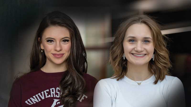 Ava Krause, a sophomore education major, and Jenasea Hameister, a junior public administration major, each received a $3,000 Tommy G. Thompson Leadership Scholarship.