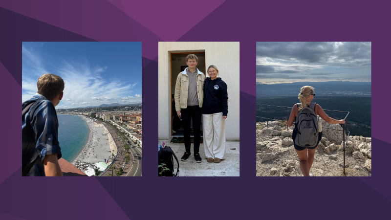 UWL students Alaena Wolf and Zachary Zoromski student teach in Aix-en-Provence, France, gaining global perspective through Educators Abroad.