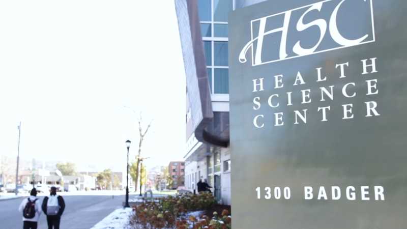 The Student Health Center is located at 1300 Badger St., Suite 1030