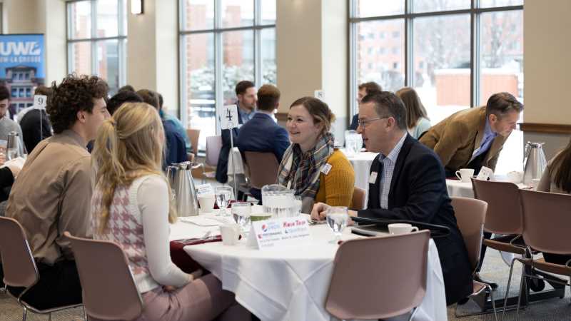 UWL's Take an Eagle to Breakfast event, sponsored and organized by the Silver Eagles alumni group, is set for Wednesday, Feb. 28, in the Cleary Alumni & Friends Center.