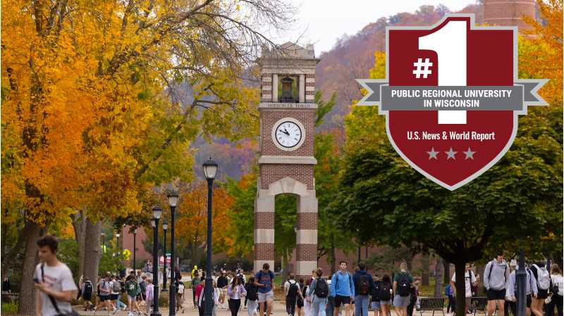 UWL continues to earn high marks from U.S. News & World Report, ranking as the No. 1 public regional university in Wisconsin and the No. 2 public regional university in the Midwest for 2027.