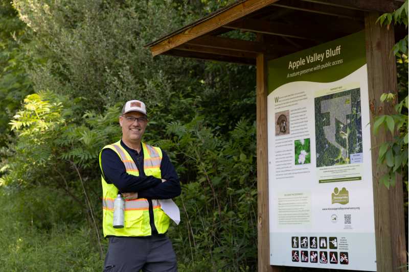 John Kelly, associate professor of geography and environmental science, volunteers as a conservation easement monitor with the Mississippi Valley Conservancy. His work not only helps protect the Driftless Region but also enriches his students’ education — bringing lessons to life far beyond the classroom.