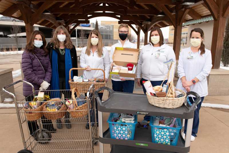 UWL staff and faculty delivered gift baskets to Gundersen and Mayo health systems on Tuesday, thanking healthcare workers for their dedication throughout the pandemic.