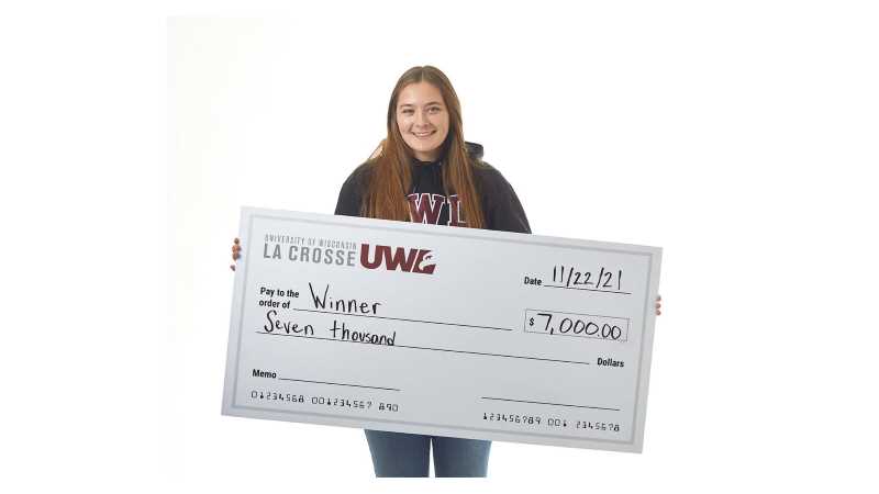 Madelynn Logan, a sophomore psychology major, was one of eight UWL students to receive a $7,000 scholarship through UW System's 70 for 70 student vaccination campaign. 