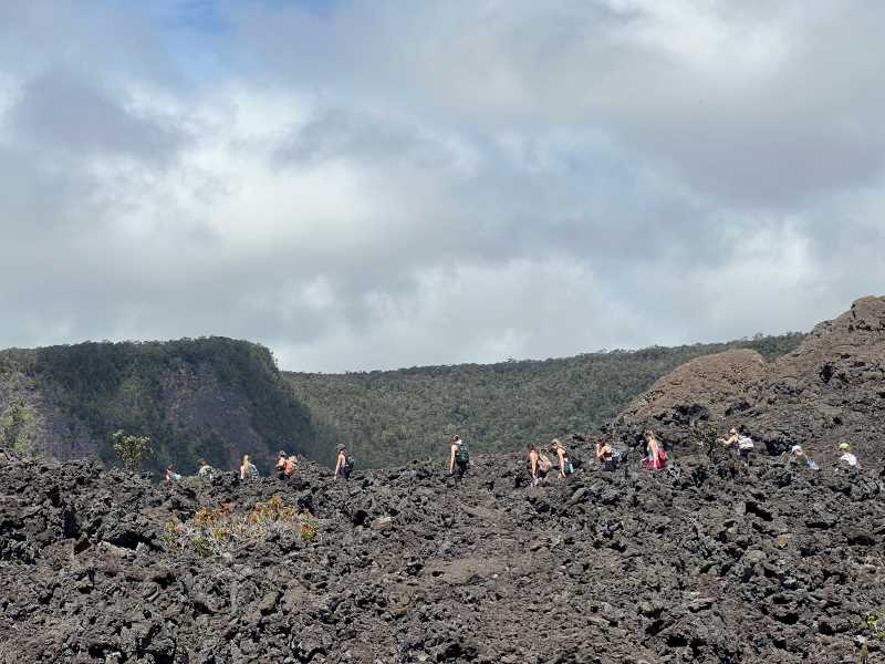 During a trip to Hawaii in May, one of the areas UWL students did their field research was Volcanoes National Park.