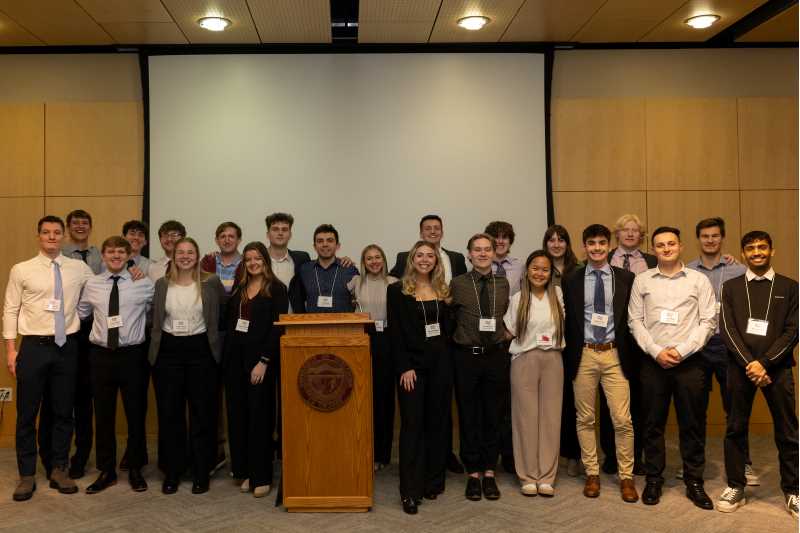 Front L-R: Colin Brennan, Tyler Zenga, Taylor Tews, Lindsay Streetar, Nick Murtz, Madison Meyer, Maci Barabas, Ian Burdick, Terkwelay Htoo, Hayden Rice, Marco Rudy, NJ Jariwala; Back L-R: Jarren Wilke, Gavin Vink, Joe Uchytil, Brandon Showers, Austin Schaller, Nicholas Kyte, Riley Beazley, Maddy Benzine, Will Davis, Chandler Fogle; Not Pictured: Ciara Hesselman