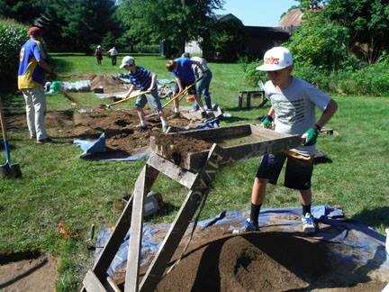 Working in the field