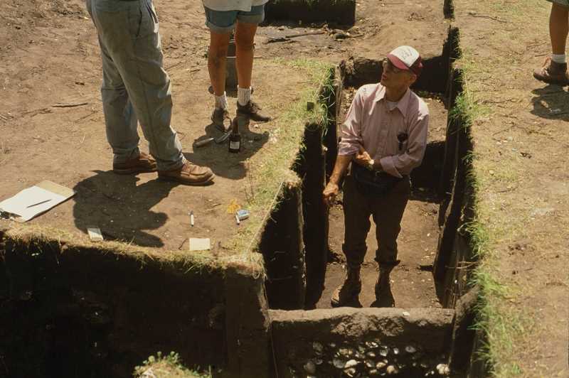 Dr. Stoltman in the field.