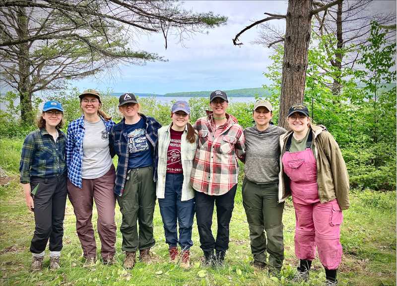 Pictured, left to right: Kirsten Amann, Kim Thompson, Erin Seliger, Sabrina Neurock, Margaret Hanson, Heather Walder, Faith Kalvig