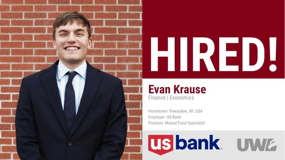 Evan Krause hired by us bank as a Mutual Fund Specialist