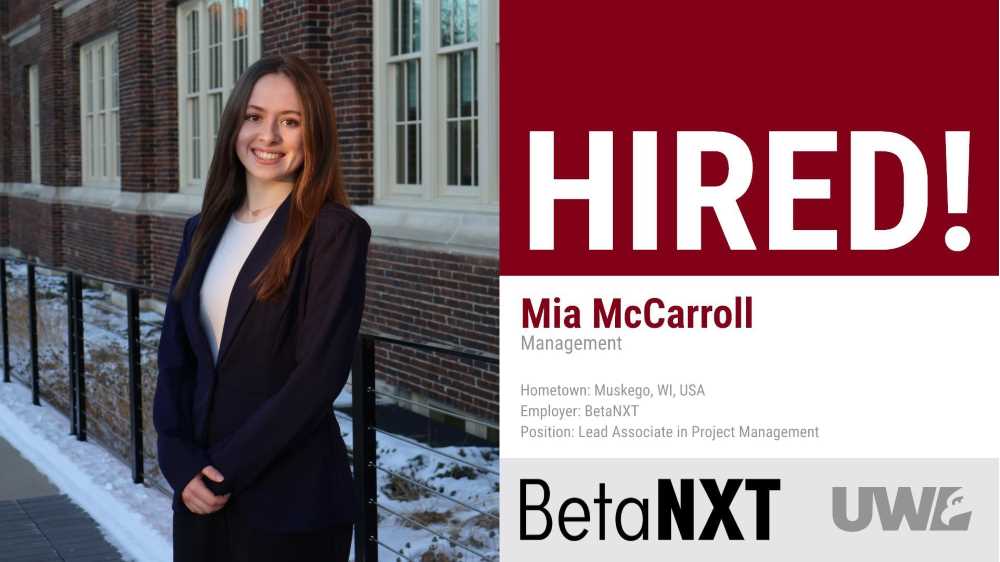Mia McCarroll hired by BetaNXT as a Lead Associate in Project Management