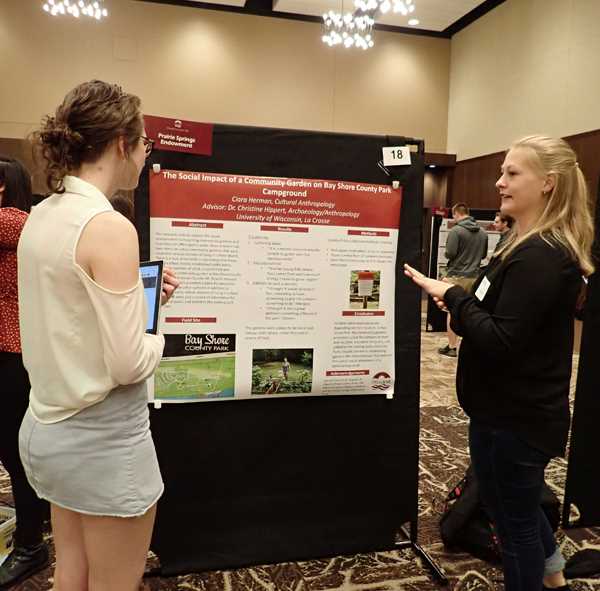 Ciera Herman presenting her research