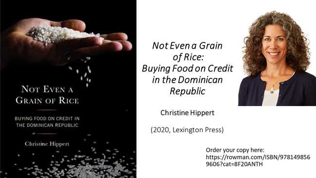Hippert Book: Not even a grain of rice: Buying food on credit in the Dominican Republic