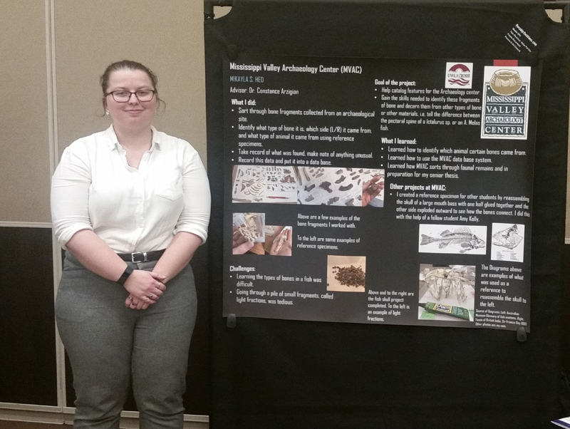 Mikayla Hed at 2020 Internship showcase