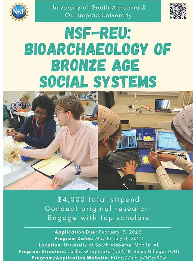 Bioarchaeology recruitment poster