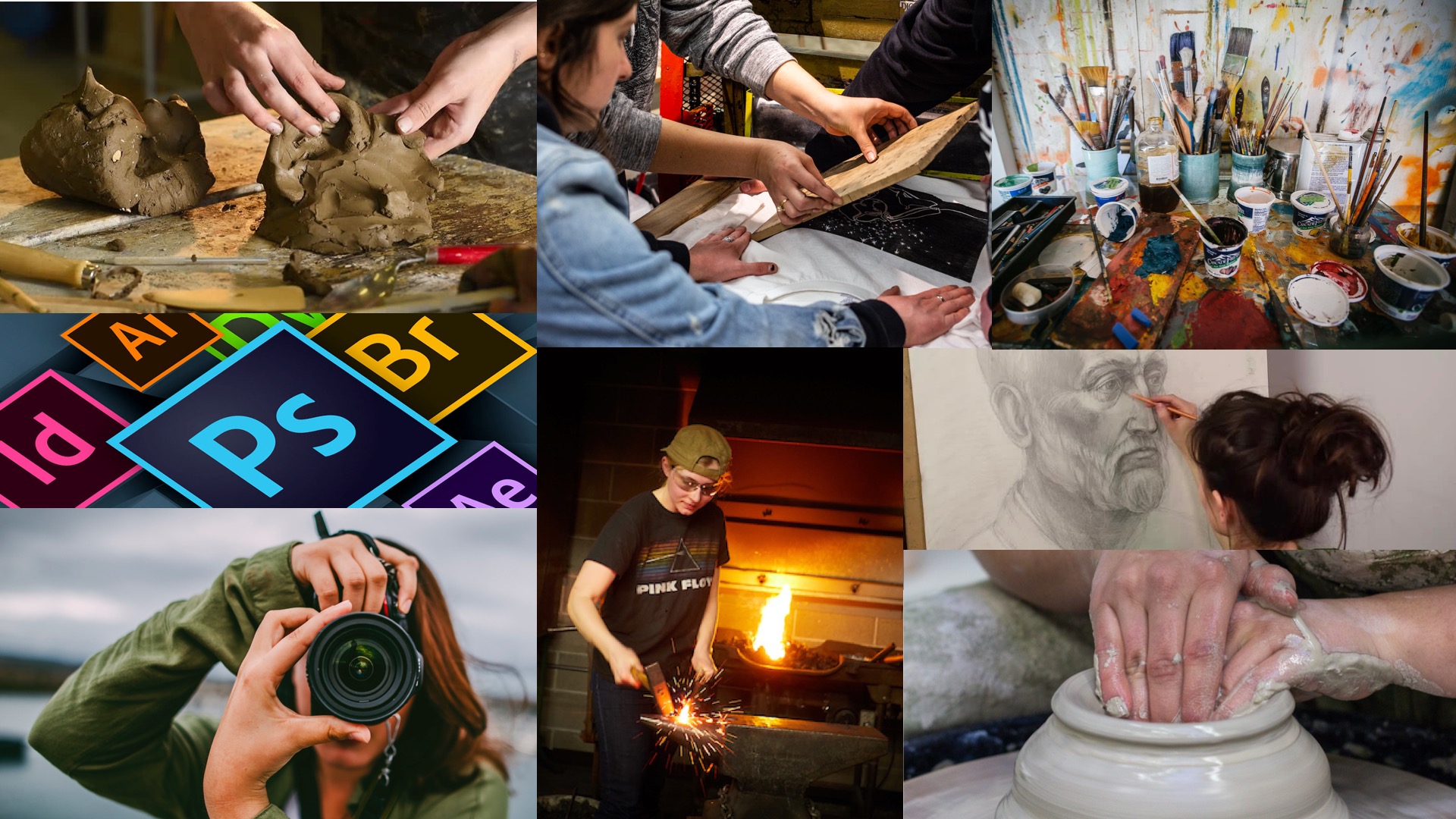 There are several areas of studio emphasis to choose from.