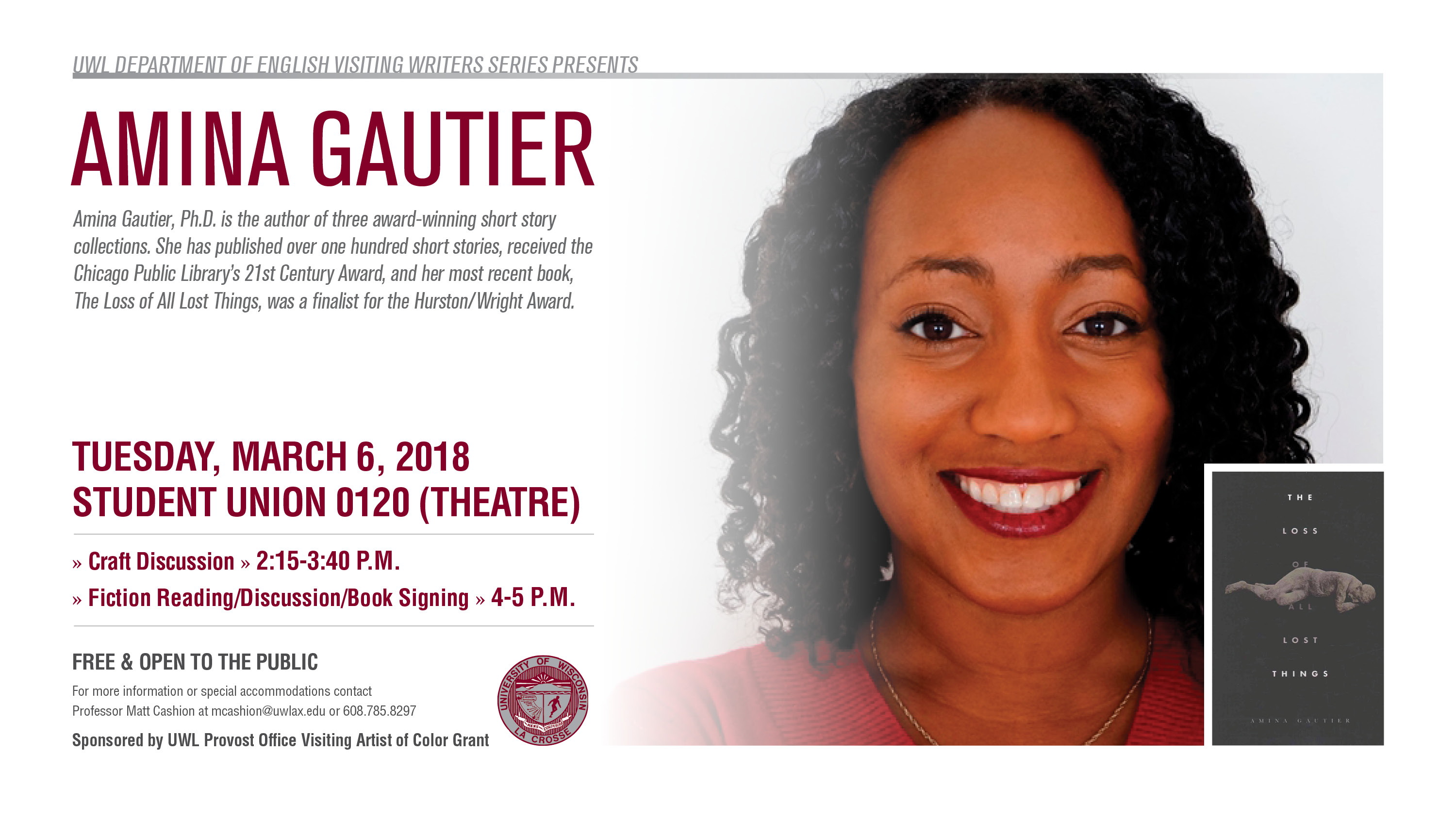 Visiting Writer Amina Gautier