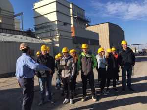 Students on a field trip to the wastewater plant