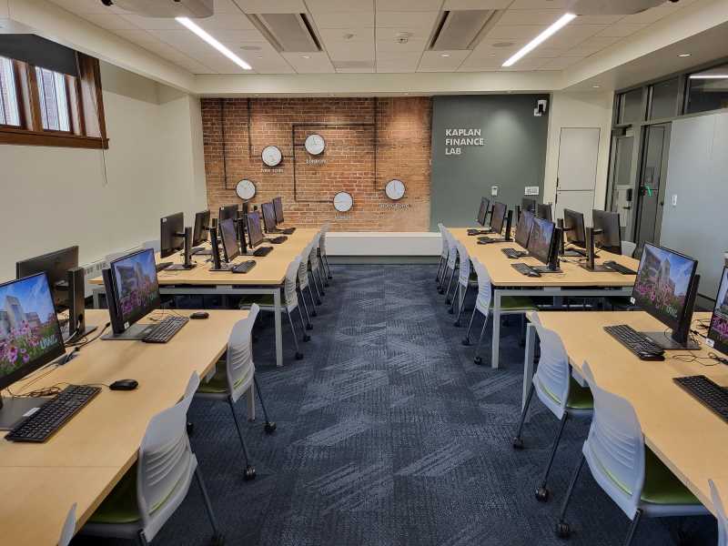 State of the Art Kaplan Finance Lab Classroom