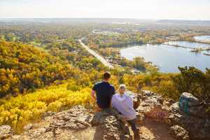 Students Hiking the Bluffs