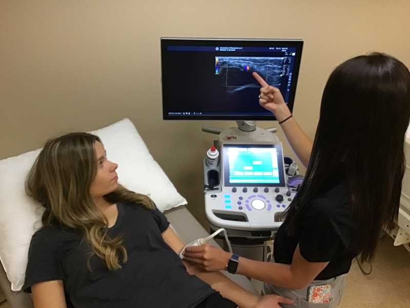Demonstrated use of diagnostic medical sonography