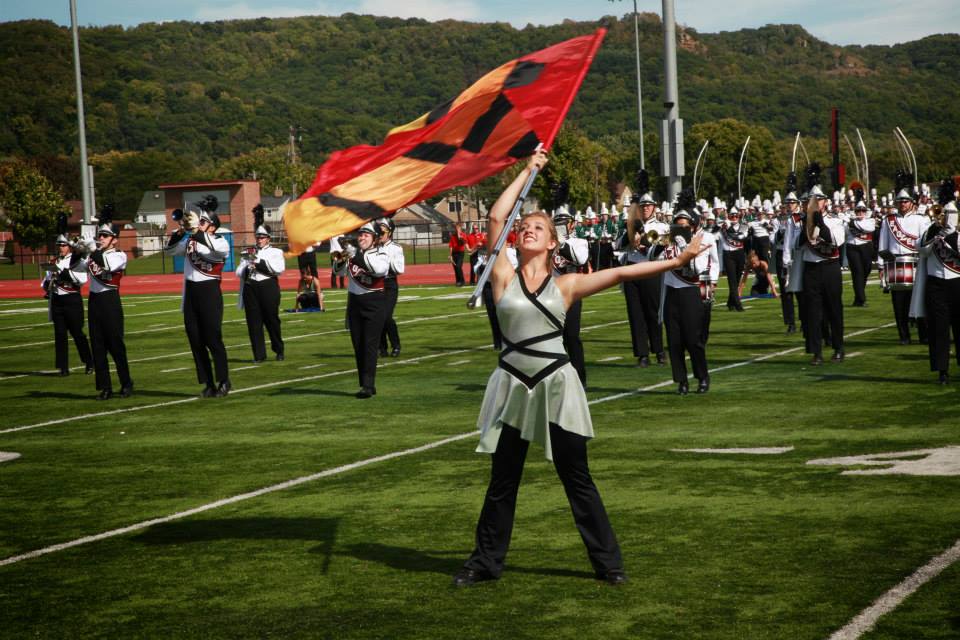 Color guard screaming eagles marching band uw la crosse